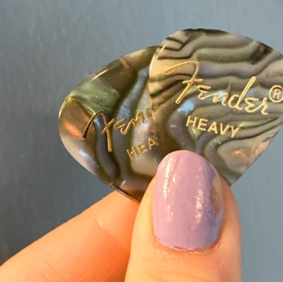 New Unique Colorful Handmade Guitar Pick Silver/Gold Drop Hook Earrings - Picture 9 of 16